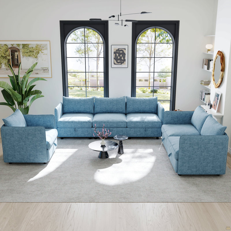 Paire d'accoudoirs latéraux pour canapé modulaire
