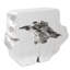 Freedom Console Table in Silver Leaf/White
