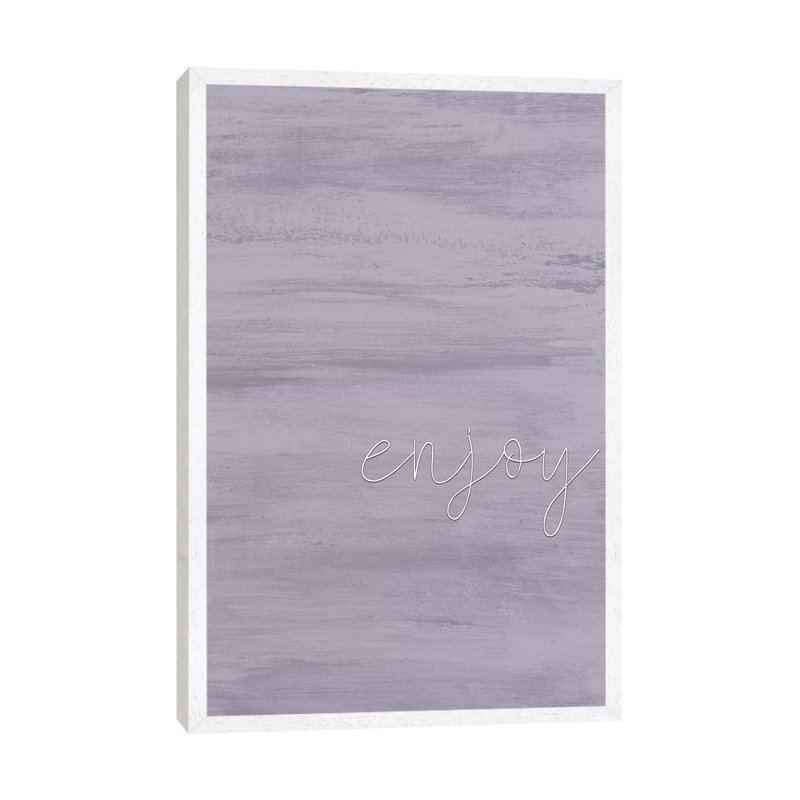 Enjoy 1 Piece Wall Art on Canvas, 101.6cm H x 66.04cm W x 3.81cm D, White Framed