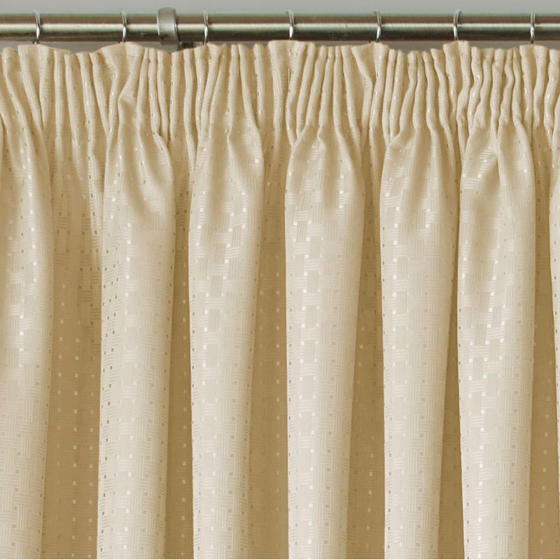 Jebb Room Darkening Curtain Pair, 228cm Width x 228cm Drop, Cream