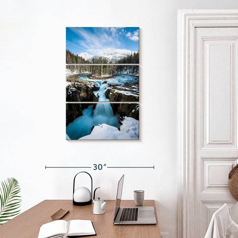 Alvord Frosty Waterfall, H 32 po x l 20 po