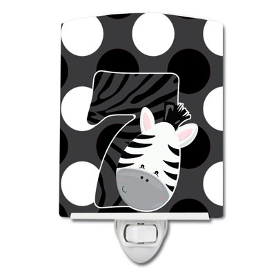 Zoo Month 7 Zebra Ceramic Night Light