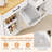 Rolling Kitchen Island Kitchen Cart with Tilt-out Trash Cabinet Island Table-333473051