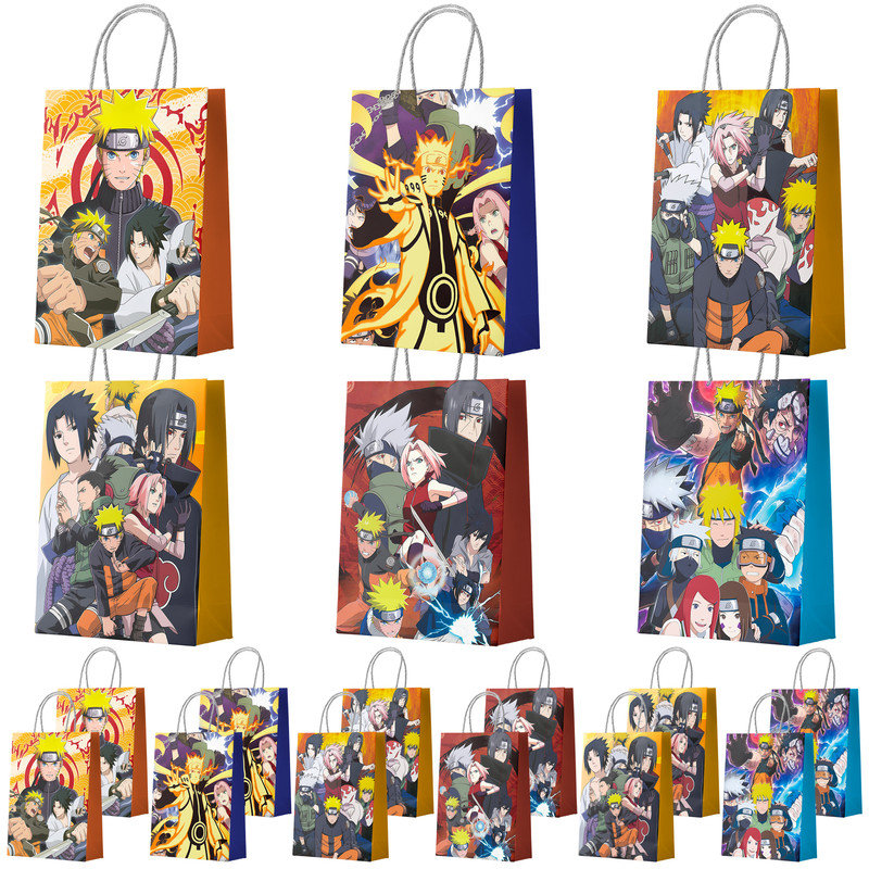 Sacs-cadeaux Naruto, 18 pièces Sacs de cadeaux Naruto Sacs de cadeaux Naruto