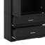 Maximisez l'espace de la salle de bain avec cette grande armoire de rangement, ses tablettes réglables, ses deux portes et ses tiroirs-37894556