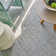 Nova Striped Area Rug in Gray