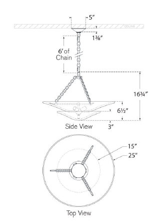 Aerin Mollino Medium Tiered Chandelier, Polished Nickel