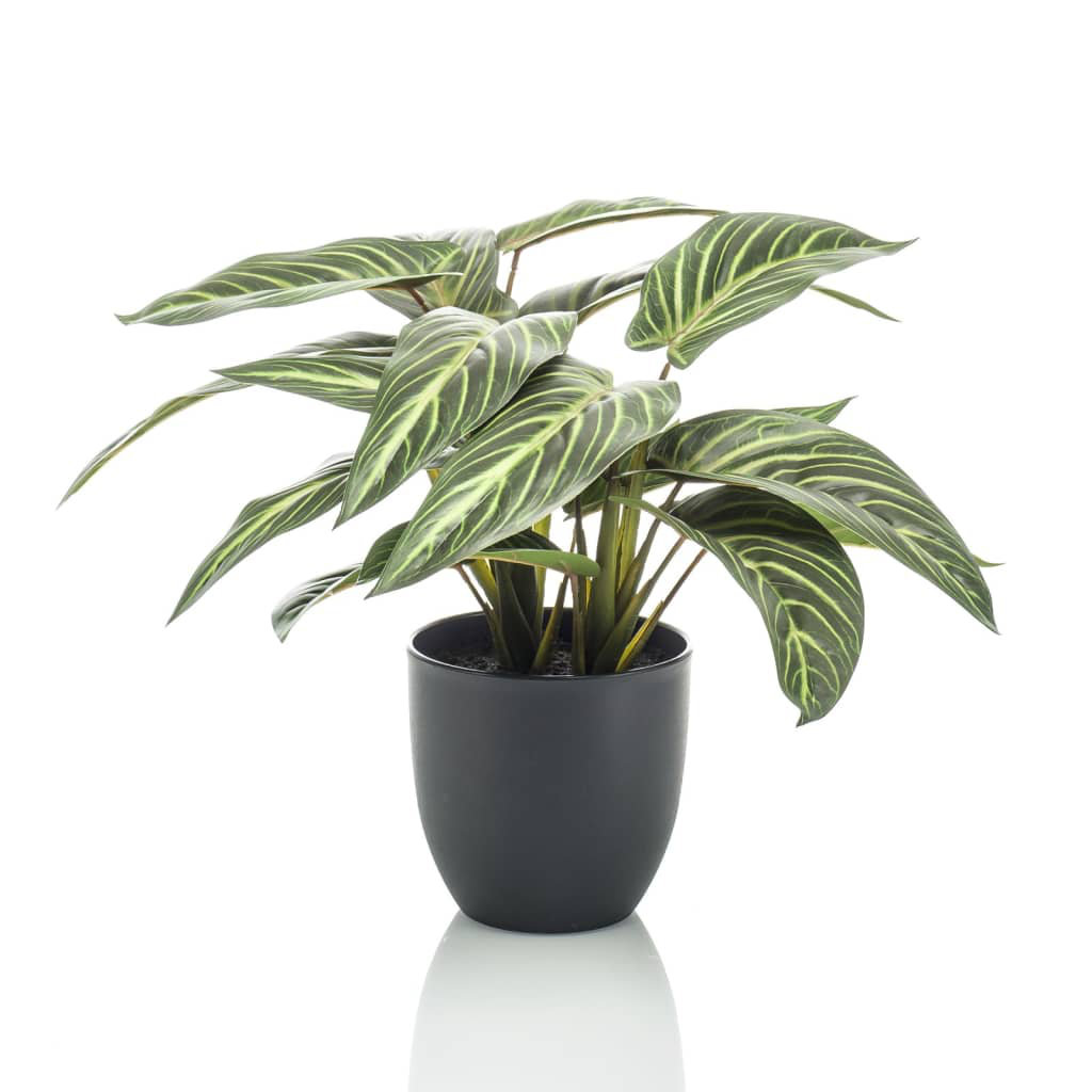 Kunstpflanze Calathea in Topf