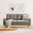 65.4" Wide Upholstered Soft Square Arm Sofa with Solid Wood Legs (Set of 2)-634873103