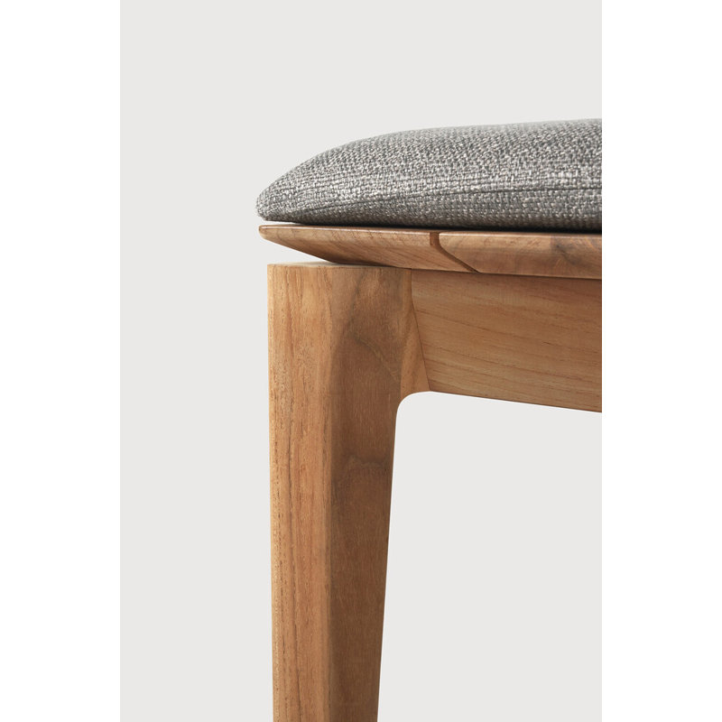 Bok Outdoor Teak Dining Bench, Mocha