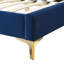 Current Performance Velvet Twin Platform Bed **6727-170633745-170633748