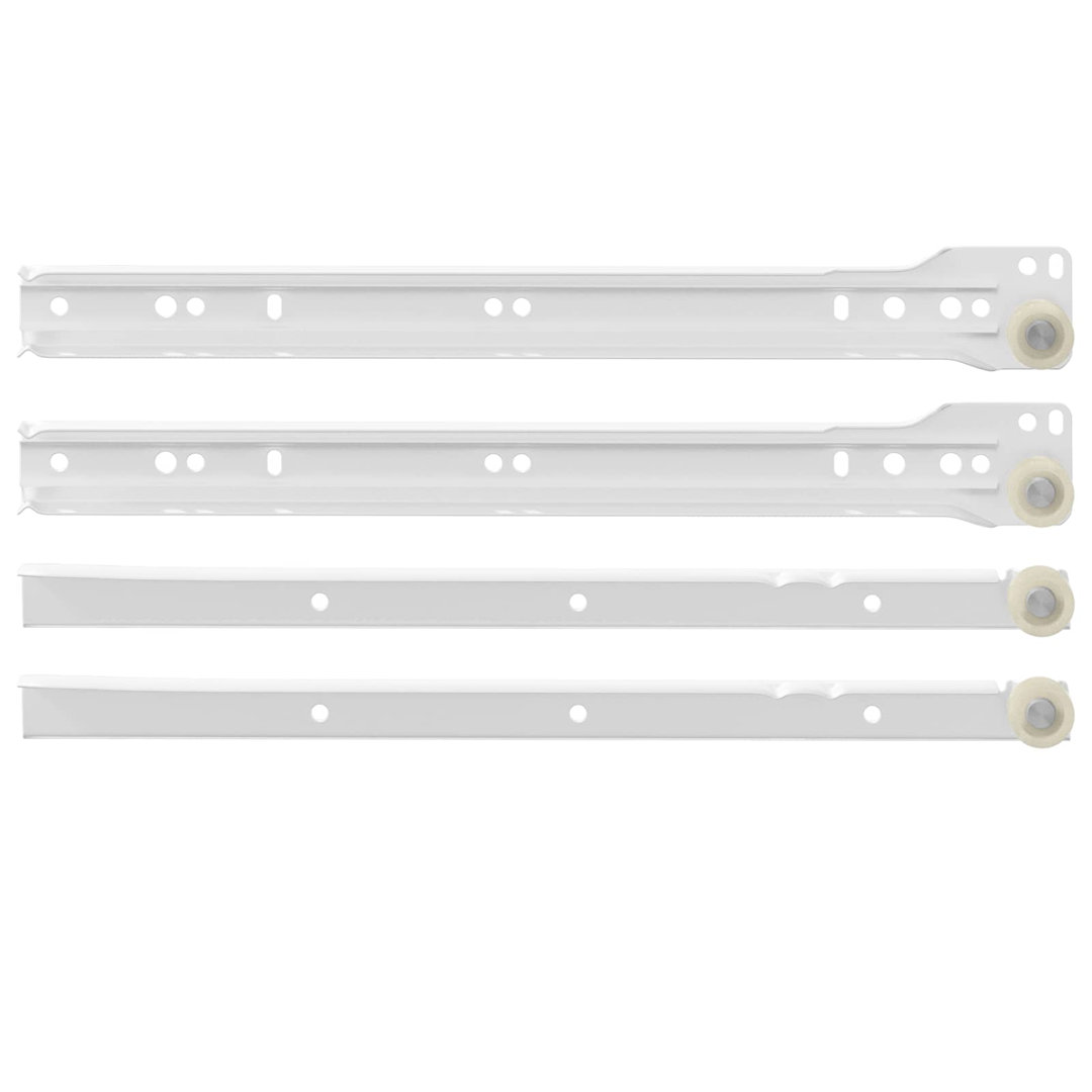 Vidaxl Drawer Slide White Steel Mechanisms Cabinet Glide Accessories Solutions