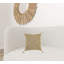Coussin décoratif kaki crème Kantha