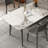 Rectangular modern simple dining table and chair-105899060