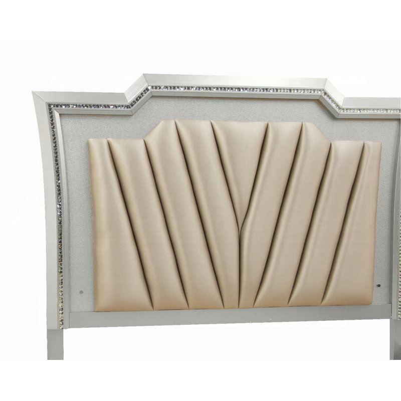 Kaitlyn Upholstered Faux Leather Headboard, Full