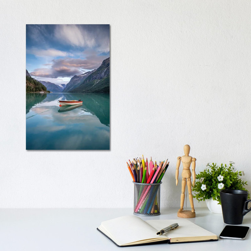 Lovatnet by Lauri Lohi - Wrapped Canvas Print, 20.32 cm H x 30.48 cm W