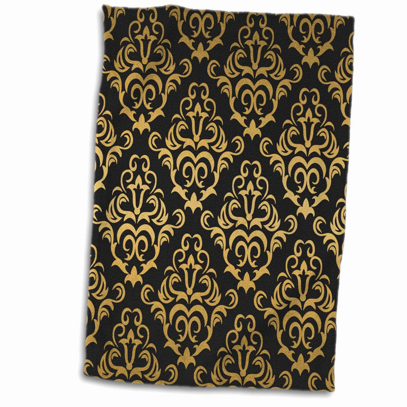 Elegant Glam Hand Towel - 15x22, Multicolor Dot