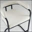 Ensemble de 2 tabourets de bar modernes en chenille, chaises à hauteur de comptoir rembourrées avec structure et accoudoirs en métal, chaises de bar en chenille douce et durable pour îlot de cuisine, salle à manger, bar personnel, blanc