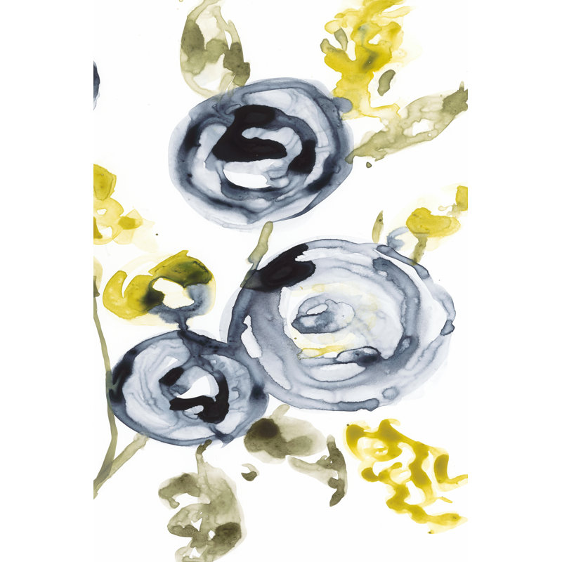Navy Anemone II by Jennifer Goldberger - Wrapped Canvas Print, 46cm H x 30cm W