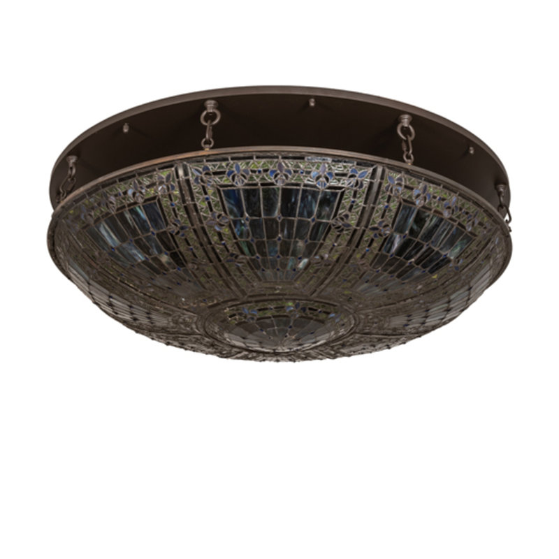 Fleur-de-lis 8 - Light Semi Flush Mount