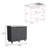 Napoles 2 Utility Sink With Cabinet, Stainless Steel Countertop, Interior Shelf
