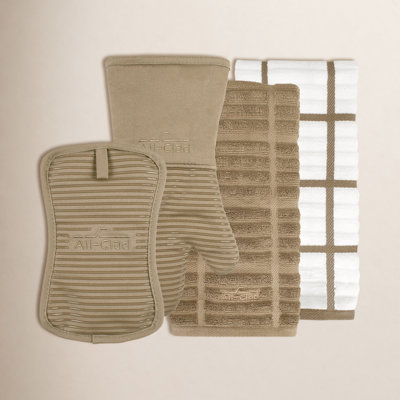 All-Clad 4-Piece Potholder and Oven Mitt Set
