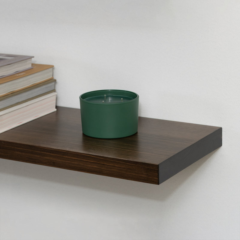 Haby Rustic Floating Shelves, Jacobean, 1.75" H x 24" W x 8" D