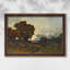 Coucher de soleil sur l'Allier (Soleil couchant sur l'Allier), 1904 - Henri Harpignies - Toile encadrée sur mesure-2068005277-2068005261-2068005271