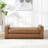 Emanuel PU Leather Upholstered Bench With Armrests-1477775135