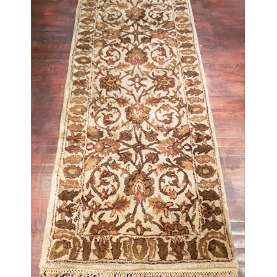 Mastropietro Esfahan Oriental Handmade Wool Beige Rug