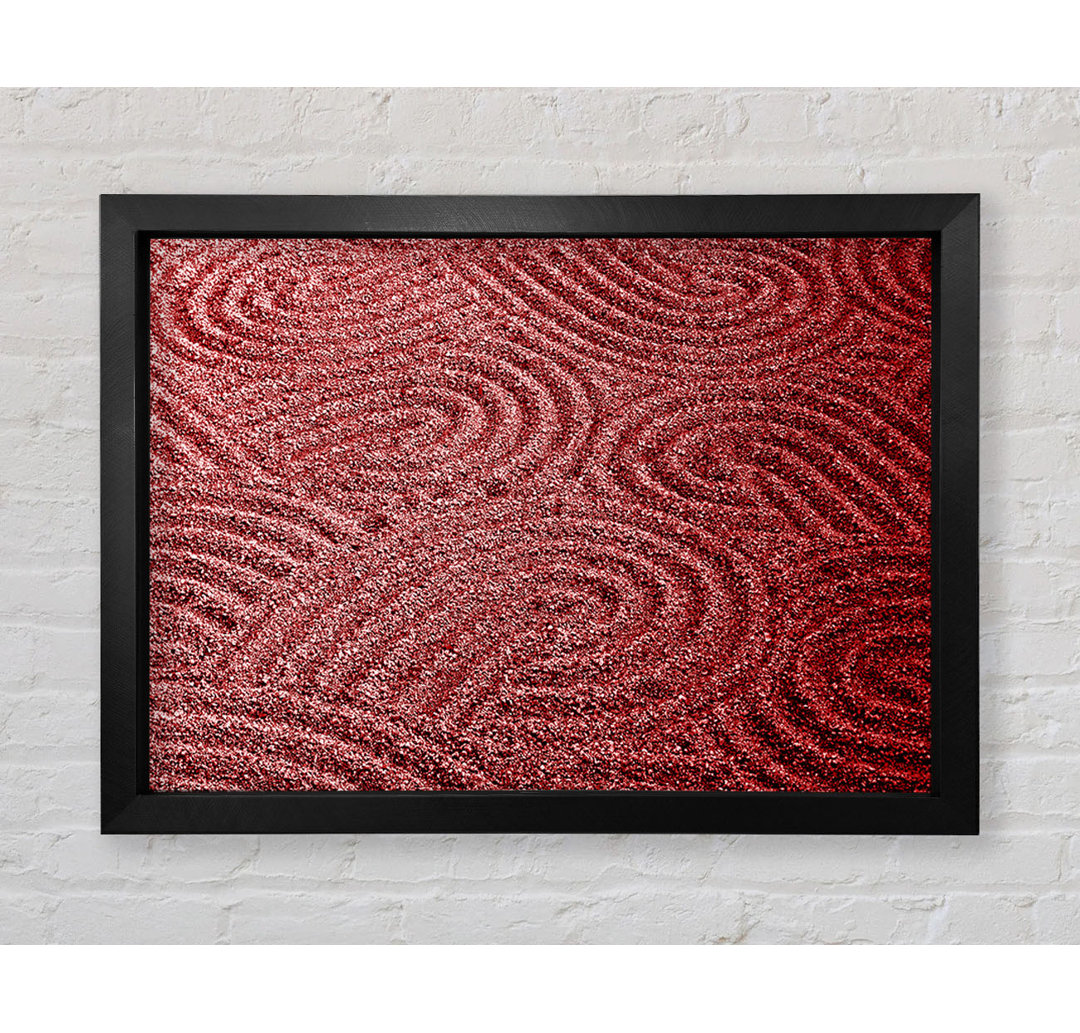 Red Sand Patterns - Einzelne Bilderrahmen Kunstdrucke