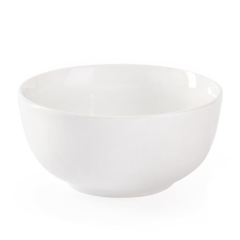 16-Piece White Porcelain Square Dinnerware Set
