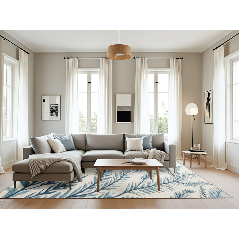 Tapis gris lavable à la machine, Rectangle 8 pi x 12 pi