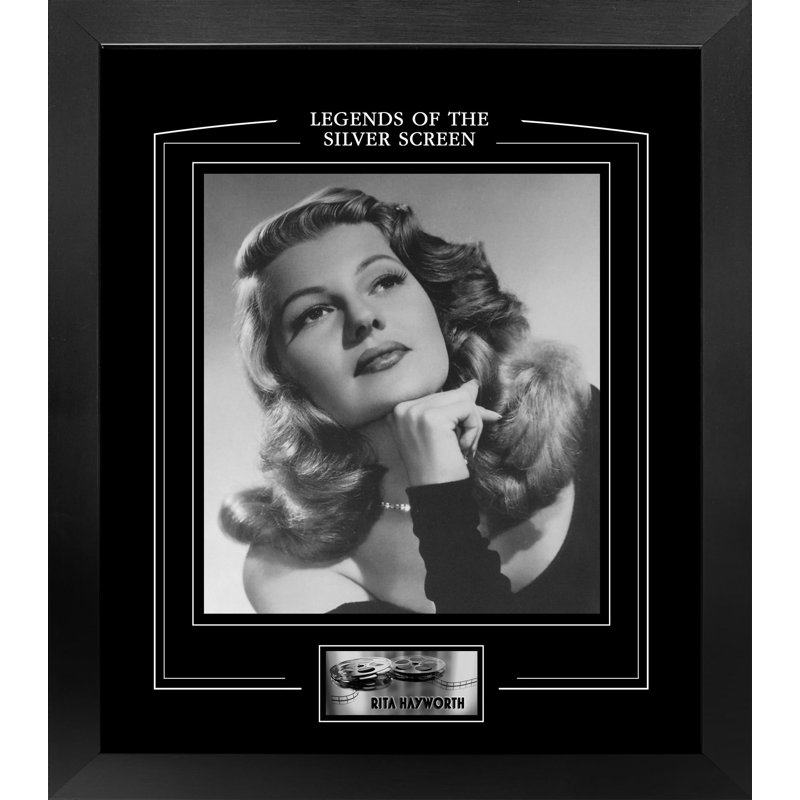 Rita Hayworth, reproduction de photo encadrée