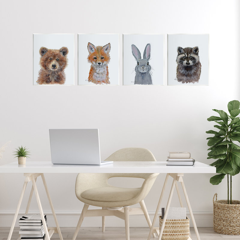 «Furry Baby Animal Portraits», plaque murale par MB Cunningham