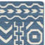 Tapis géométrique tissé à la main en laine / coton Rodgers bleu foncé / ivoire-1973195788