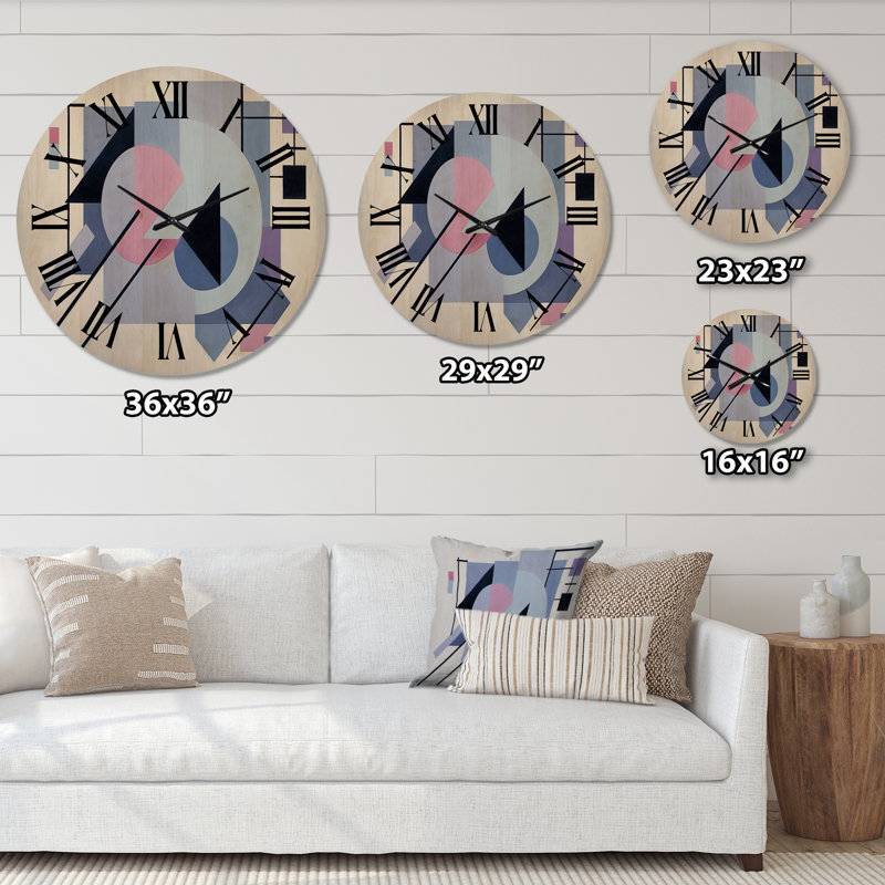 Horloge murale en bois massif Nyani, Moyenne