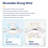21 Inch Ceiling Fan With 3 Color Temperatures Light And Remote Control DC Motor Powerful And Low Noise Small Space Ceiling Fan For Kitchen Bedroom Dining Room Toilet Patio (Matte White)-333446928