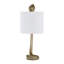 Lampe de table 23 po Cobra en résine dorée avec abat-jour en lin-852139980-852139983