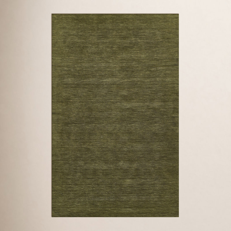 Althena Hand Loomed Wool Indoor Rug, Rectangle 5' x 8'