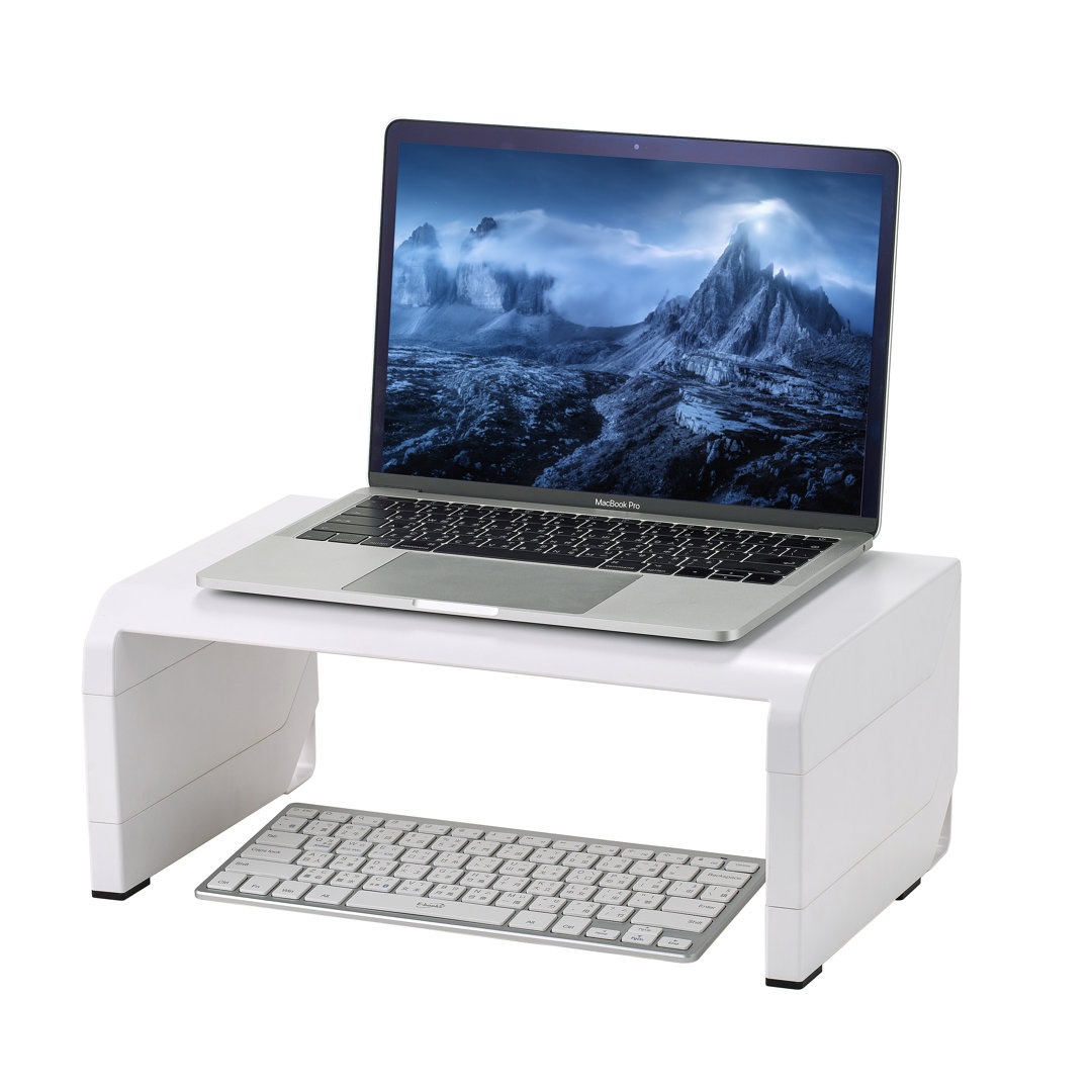 Konnect Monitor Stand Riser, White Inbox Zero