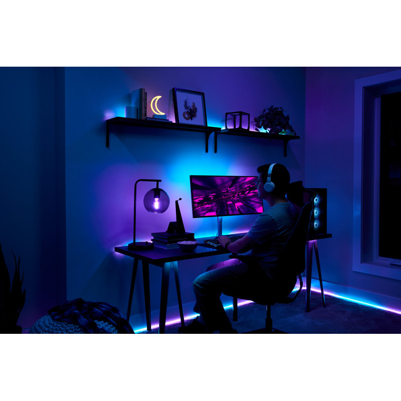 GE Cync Dynamic Effects Smart Light Strip with Music Sync, 16ft + Power Supply