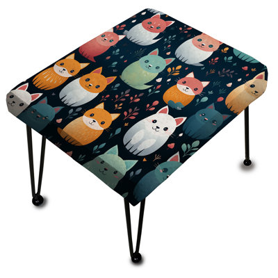 Mayko - Animal Print Rectangle Ottoman