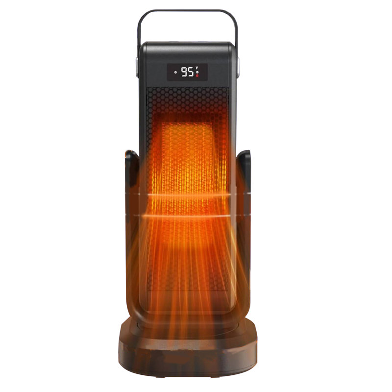 Chaufferette 1500W PTC pour l'intérieur avec thermostat, réglage haut / bas de 60 °