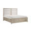 Lit plateforme tapissier avec rangement Burritt