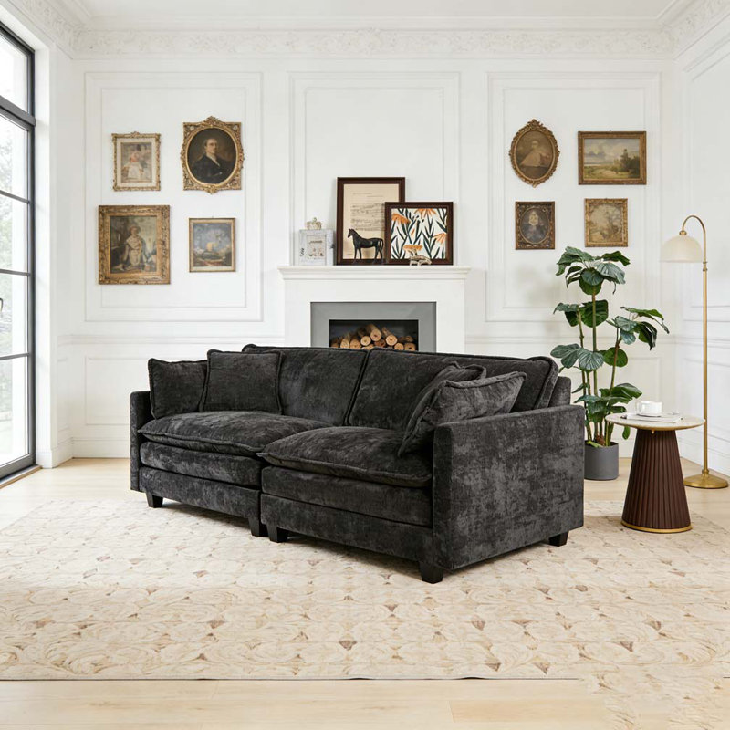 Canapé Cloud LoveSeat, Noir