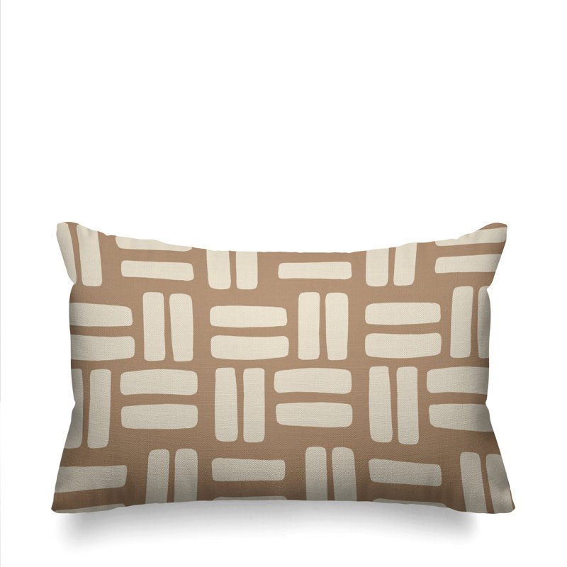 Coussin décoratif intérieur / extérieur Wright, Beige