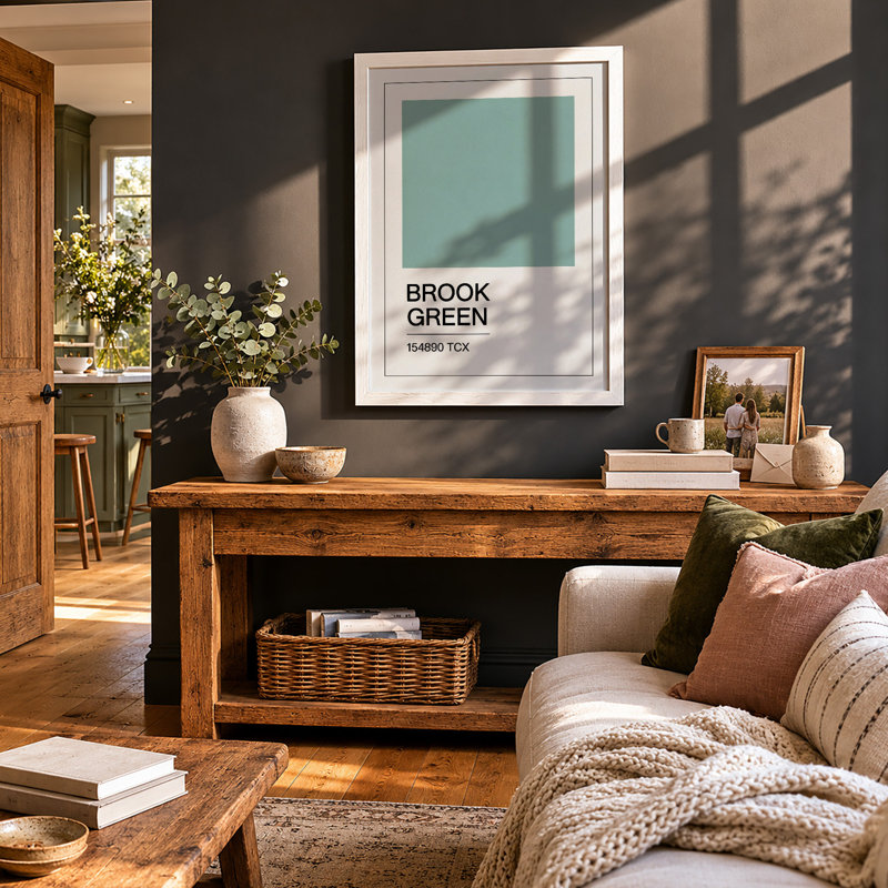 Brook Green Minimalist - Print, A4 - 29.7 x 21.0 cm, White