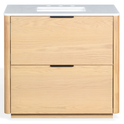 Tahani 36" Genuine Marble Single Bathroom Vanity
