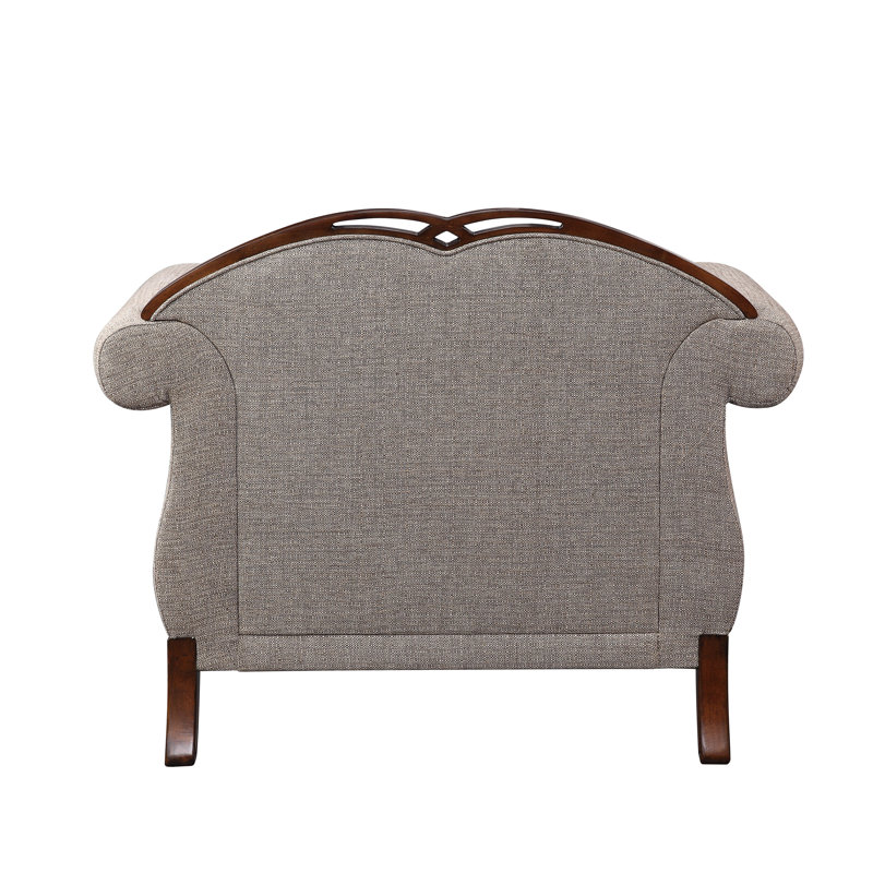 Fauteuil en polyester touffeté l 50 po Kaelan